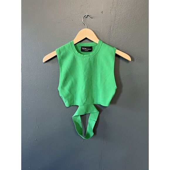 Aritzia Ten By Babaton Womens Green Retrospect Sleeveless Sweater Size XS - Picture 1 of 3